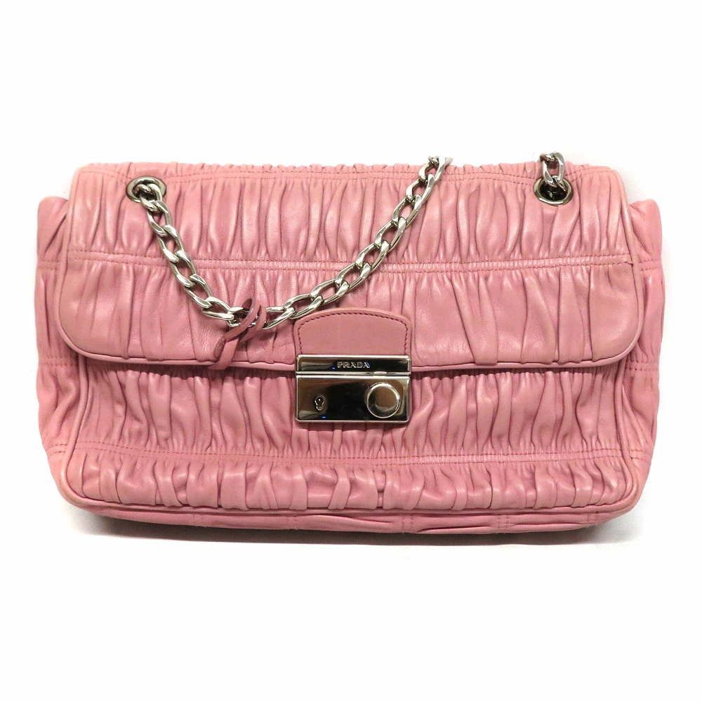 Prada Chain Shoulder Nappa Gaufre Bag